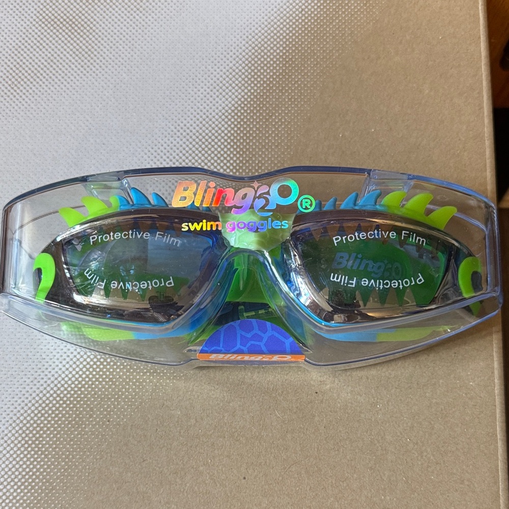 Kids Swim Goggles - Blue and Green